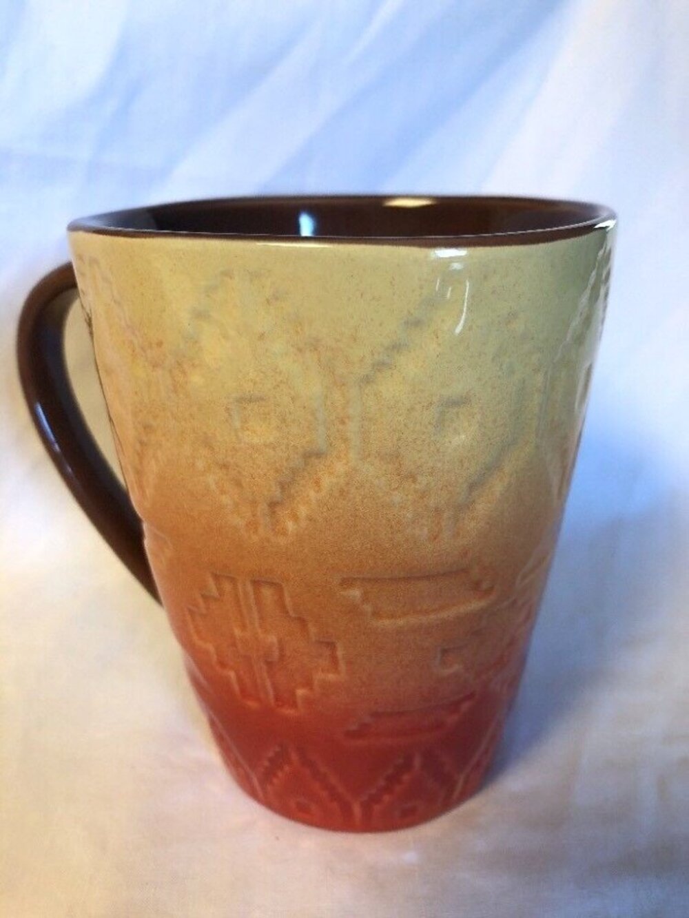 Fall Ombre Mug Red Yellow Brown Orange Better Homes Gardens Lot Autumn Southwest - Picture 5 of 14